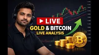 Live Trading Gold & BTC | Support Resistance + Price Action | Hindi