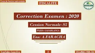 #Fiscalité #FARACHA Session Normale 2020