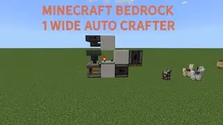 1 Wide Tileable Crafter Minecraft Bedrock (Any Slot Single Ingredient Recipe)