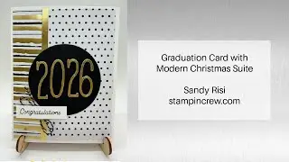 Graduation Card with Modern Christmas Suite