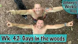 Gay Weekly Vlog - Gay london couple in the woods semi naked  swan attacks wirehaired Vizsla sick dog
