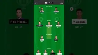 RR VS RCB TODAY MATCH GL TEAM#cricket #dream11 #ipl #prediction #team #fantasy #league #dream11team