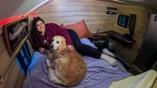 Tiny House Rain Storm Camping