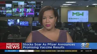 Pfizer Vaccine Announcement Sends Stocks Soaring