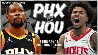Phoenix Suns vs Houston Rockets Full Game Highlights | Feb 12 | 2025 NBA Season