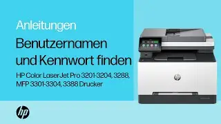 Benutzernamen/Kennwort finden | HP Color LJ Pro 3201-3204, 3288, MFP 3301-3304, 3388 | HP Support