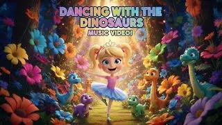 Dancing With the Dinosaurs 🦖 | Fun Dinosaur Song for Kids & Nursery Rhymes - Princess Ballerina