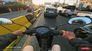 Episode 422: Evening riding tour in Phnom Penh City, Cambodia 🇰🇭 4K/30fps