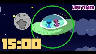 15-Minute Alien Landing Countdown | Out-of-This-World Timer #15minutetimer #countdown