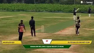 Elite Eagles Cricket Club vs Bangalore Willows A Squad live cricket match | Elite League Games live