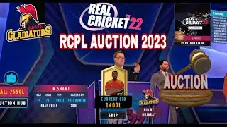 RCPL AUCTION 2023 - FULL AUCTION VIDEO - REAL CRICKET 22 #rc22