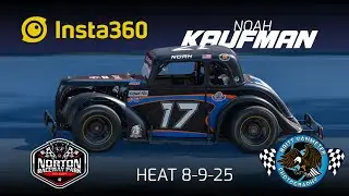 Noah Kaufman Heat Race Norton Raceway Park Legend Car 8-9-25