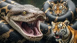 &ldquo;Giant Python Traps Mother Tiger! Epic Jungle Rescue Mission&rdquo;