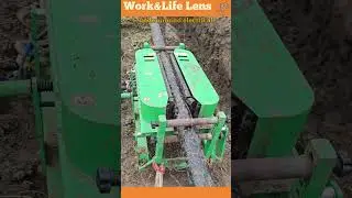 A cable pulling machine and pulleys efficiently install underground cables, reducing strain and risk
