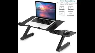 Mksutary Supporto PC Portatile Pieghevole per Laptop Foro di Raffreddamento Regolabile e Pieghevole