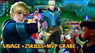 GUSION  SAVAGE+25KILLS IN RANK🫵😱 LAKAS MO TALAGA #mlbb #gameplay #mobilelegends 