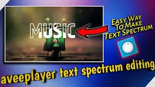 Text audio spectrum in aveeplayer | template link in descriptions | aveeplayer tutorial Pro Editing