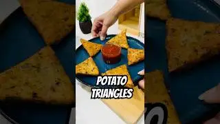 Crispy Potato Triangles | Easy Snack #recipe #shortsfeed #viralvideo #ytshorts #potatosnacks