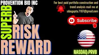 PROVENTION BIO INC SUPERB RISK REWARD | PRVB STOCK ANALYSIS | PRVB PRICE TARGET | PRVB STOCK UPDATE
