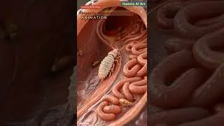 Insects Alimentary Canal Animation | Insects Anatomy | Insects AI Art | 21