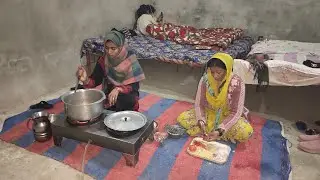 Village Traditional Night Routine|| Pak village family||AJ  Aloo matr waly chawal bnaye