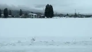 Snowy Countryside from the Akita Shinkansen Komachi｜秋田新幹線こまちから見える田園風景（2026.1.2）