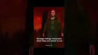What&rsquo;s up with their running 😭 #edit  #strangerthings #funny #running