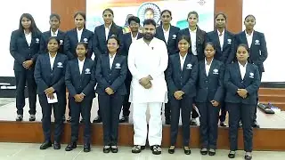 Deputy CM Pawan Kalyan Meets Blind Indian Women Cricket Champion Team | News Buzz