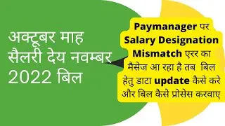 Salary Designation Mismatch Error Message on Paymanager