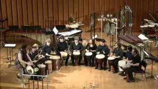 NIU Percussion Ensemble - Spring Concert 2010 - Traditional West African - Zaouli