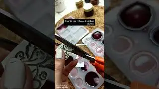 How to use embossed stickers sheets #insanecraftsupplies #resin #shortvideo #youtubeshort