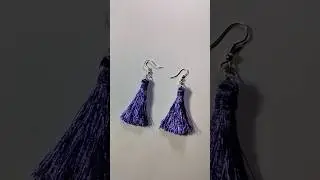 Handmade Silk Thread Earrings / DIy Silk Thread Earrings Making at home#ytshorts#diy#viral