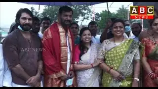 Hero Vishal And MLA Roja Visuals At Tirumala || ABC NEWS