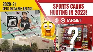 Sports Cards Hunting 2023 at a 2 story Target, NBA Cards Box Break of Optic 2020-21 Mega Box Prizms