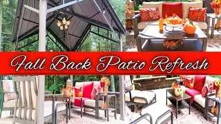 🍁FALL PATIO MAKEOVER #decoratewithme #amethystadventures