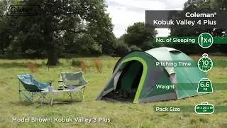 Coleman® BlackOut Bedroom Kobuk Valley 4 Plus Camping Tent - EN