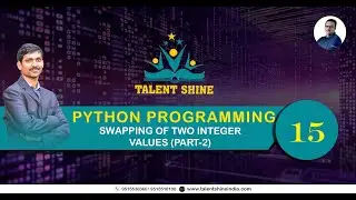 Python Programming Tutorials: Swapping of two Integer values - 2