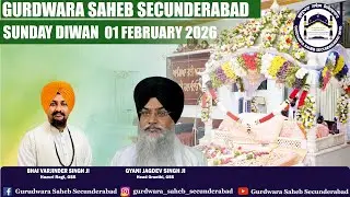 LIVE TELECAST SUNDAY DIWAN GURDWARA SAHEB SECUNDERABAD 01 FEBRUARY 2026