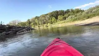 Kayaking the Boone River in Iowa. #fossilhunting #kayaking #fossilhunting