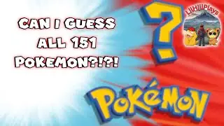 Can I Guess all 151 POKEMON?!... Prob Not.. | POKEMON QUIZ!