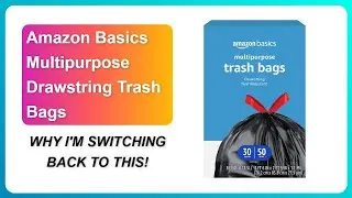 REVIEW (2026): Amazon Basics Multipurpose Drawstring Trash Bags | WHY IM SWITCHING BACK TO THIS!