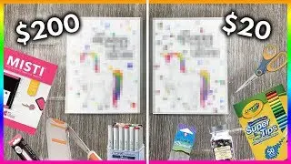 $200 VS $20 Card Making Supplies Tutorial