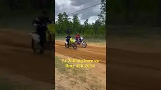 Yamaha Yz 250 vs Suzuki Rmz 450 2014, 2 stroke vs 4 stroke💪🏽