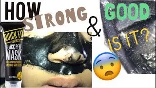 QUICK FIX FACIALS BLACK PEEL MASK - MY OPINION?