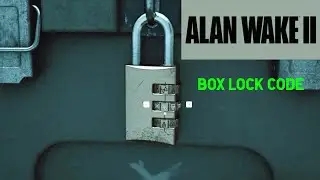 Stash Lock Code - Box Lock Code - Alan Wake 2