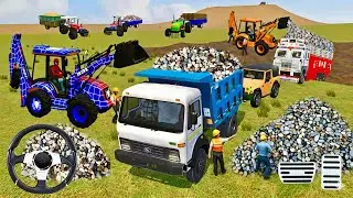 🔴Drive JCB and Uploading 🪨🏗Stone From Dumper🌋 Truck in Game #truck​ #jcb​ #tractor​ #dumper​ #games​