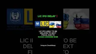 LIC IPO Delay! #lic #stoks #intraday #ipo