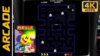 PAC-MAN In 4K 60FPS! - Arcade COIN-OP [1980]