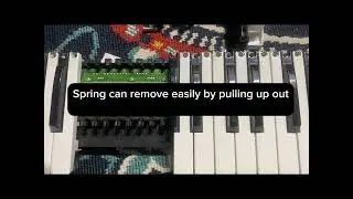Repairing sticky piano keyboard/korg x5d out of tune. #diy #korg #music #keyboard #vintage 