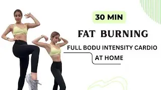 30 Min Full Body HIIT - High Intensity Cardio at Home